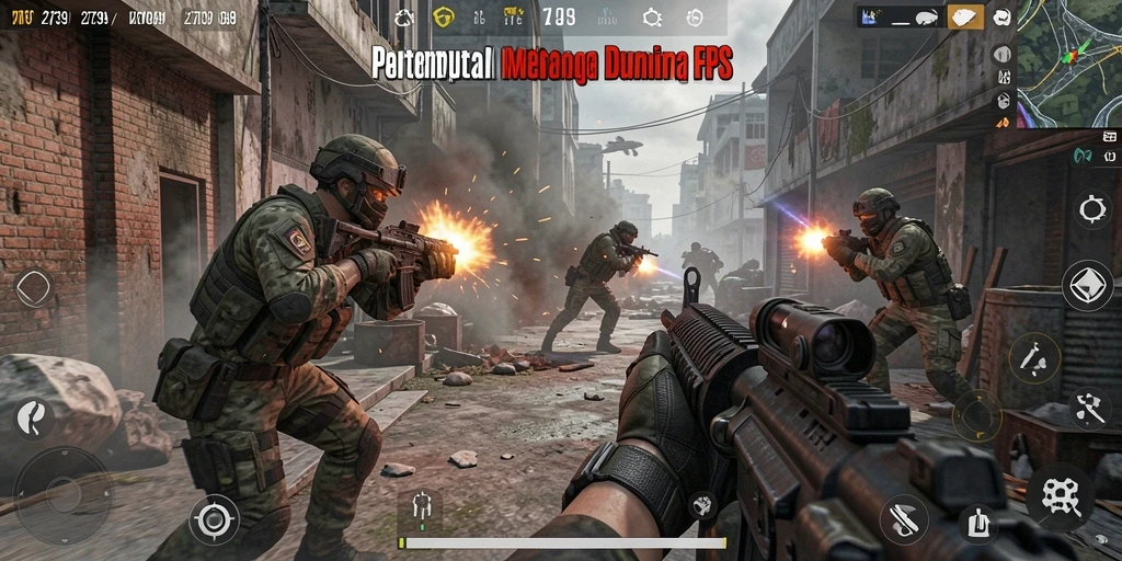Tangkapan layar dari gameplay 2739 menunjukkan aksi pertempuran yang intens.