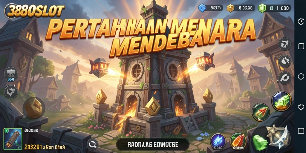 Screenshot gameplay Tower Defense menarik dari 380SLOT.