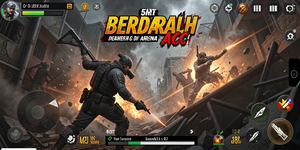 Tangkapan layar gameplay 5RT yang penuh aksi dan ketegangan.
