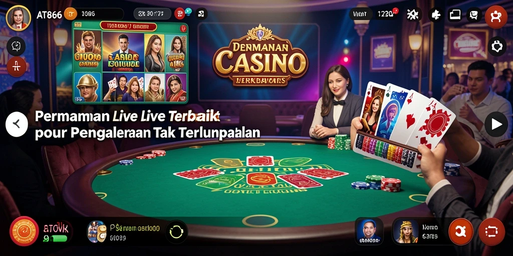 Gameplay Live Casino seru dengan dealer profesional dan interaksi langsung.