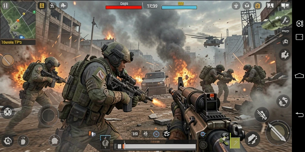Tampilan gameplay CRS99 yang menegangkan dan seru.