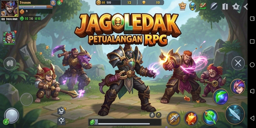 Tampilan gameplay JAGOLEDAK yang mendebarkan dan penuh petualangan.