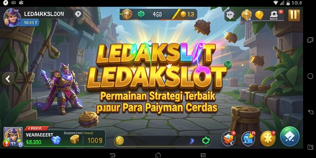 Tangkapan layar menunjukkan aksi strategi intens dalam LEDAKSLOT.