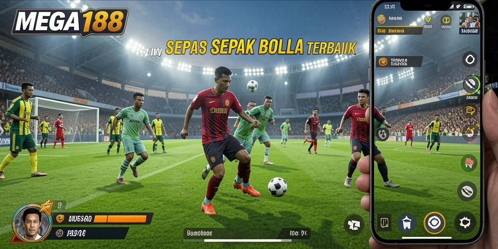 Tampilan menarik dari permainan sepak bola dalam MEGA188.