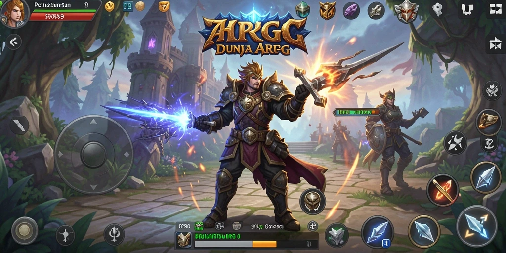 Screenshot gameplay RP99 menampilkan aksi seru dalam dunia ARPG.