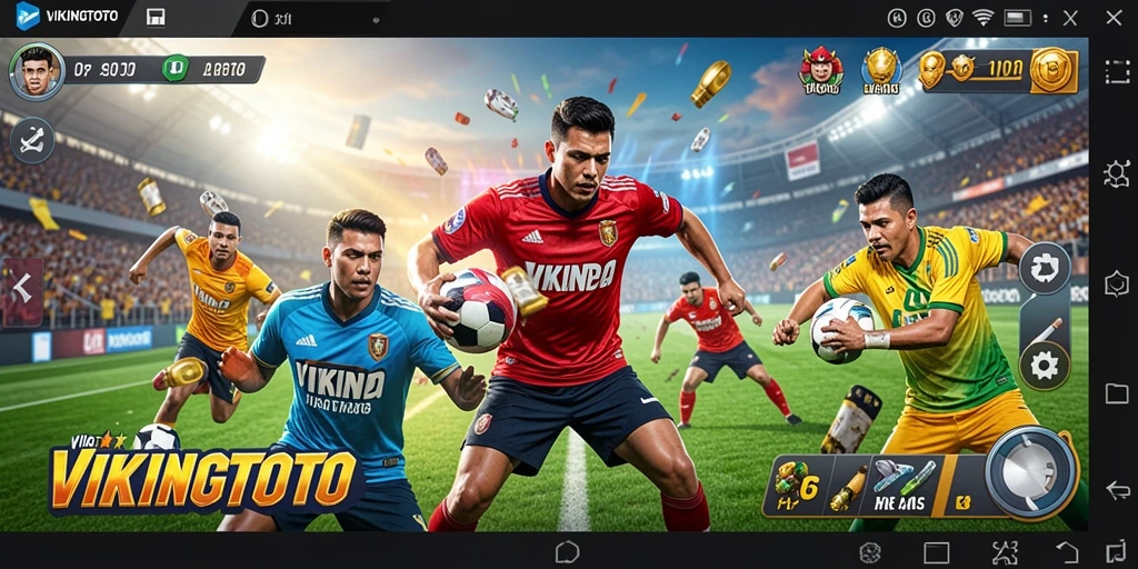 Tampilan menarik dari gameplay VIKINGTOTO dengan suasana olahraga yang mendebarkan.